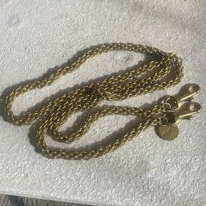 Clare V Chain Cross Body Strap Thick Brass